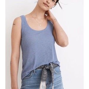 Madewell Blue Eastover Tank Size XS